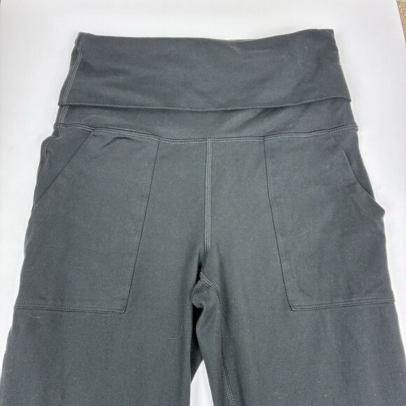 OFFLINE Aerie Hugger High Waisted Foldover Flare Legging Black Sz S Inseam 31” - Picture 2 of 7